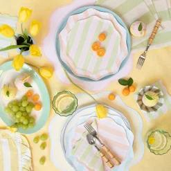 Pastel Stripe Large Napkins (x 16)>Meri Meri Discount