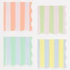 Pastel Stripe Small Napkins (x 16)>Meri Meri Online