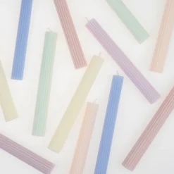 Pastel Table Candles (x 12)><noscript><img width=