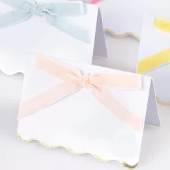 Pastel Velvet Bow Place Cards (x 6)><noscript><img width=