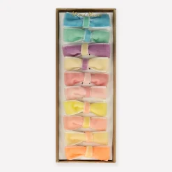 Pastel Velvet Mini Bow Clips (x 10)>Meri Meri Sale