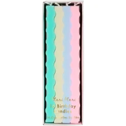 Pastel Wavy Candles (x 16)>Meri Meri Discount