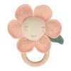 Peach Daisy Baby Rattle>Meri Meri Online