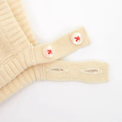 Peach Sparkle Bunny Baby Bonnet><noscript><img width=