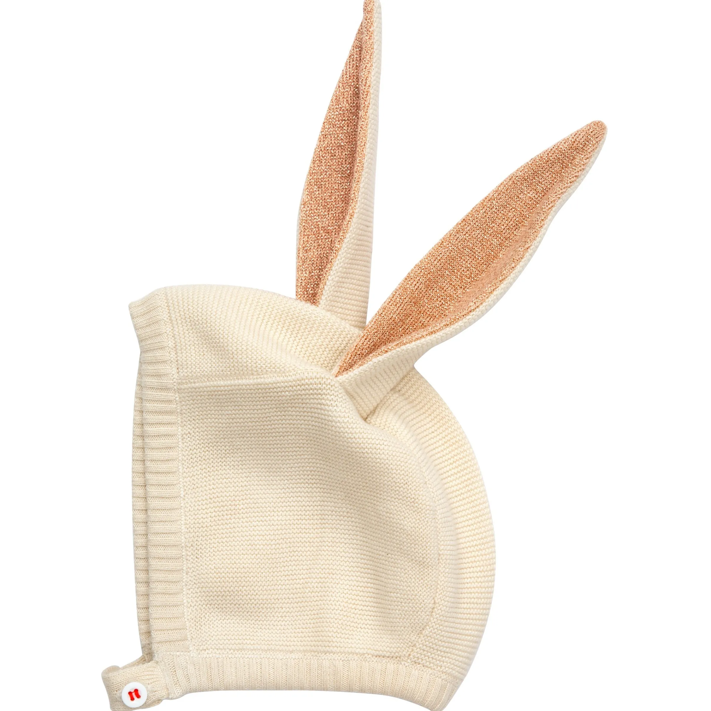 Peach Sparkle Bunny Baby Bonnet>Meri Meri Fashion