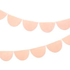 Peach Tissue Paper Scallop Garland Set>Meri Meri Outlet