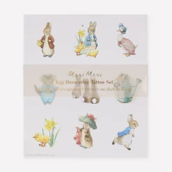 Peter Rabbit™ In The Garden Egg Decorating Tattoos (x 27 tattoos)>Meri Meri Fashion