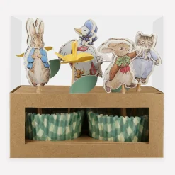 Peter Rabbit™ In The Garden Cupcake Kit (x 24 toppers)>Meri Meri Best