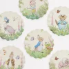 Peter Rabbit™ Reusable Small Plates (x 6)>Meri Meri Fashion