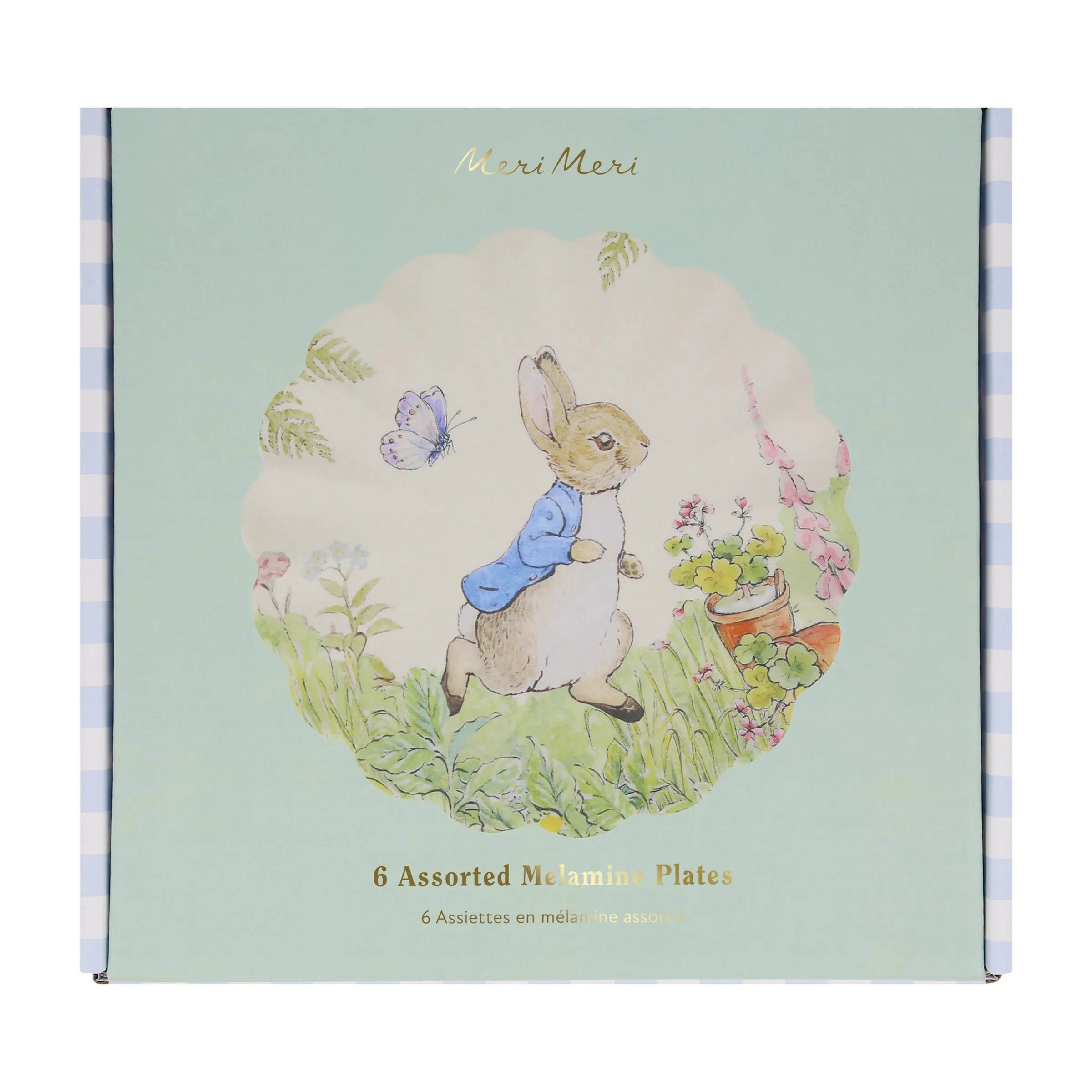 Peter Rabbit™ Reusable Small Plates (x 6)>Meri Meri Fashion