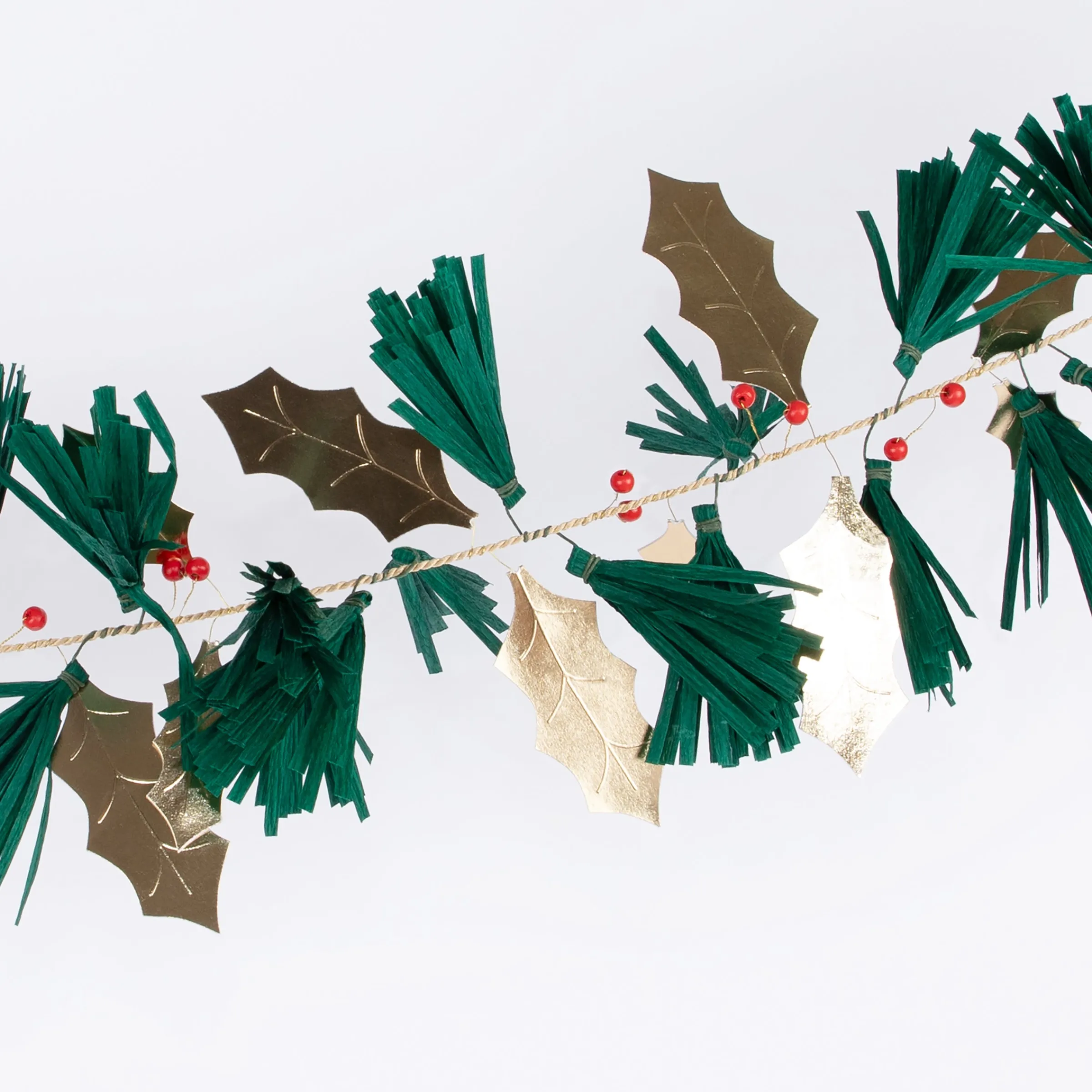 Pine Needles & Golden Holly Garland>Meri Meri Outlet
