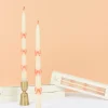 Pink Bow Taper Candles (x 2)>Meri Meri Clearance