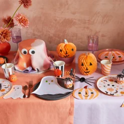 Pink Checker Ghost Napkins (x 16)>Meri Meri Fashion