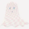 Pink Checker Ghost Plates (x 8)>Meri Meri Discount
