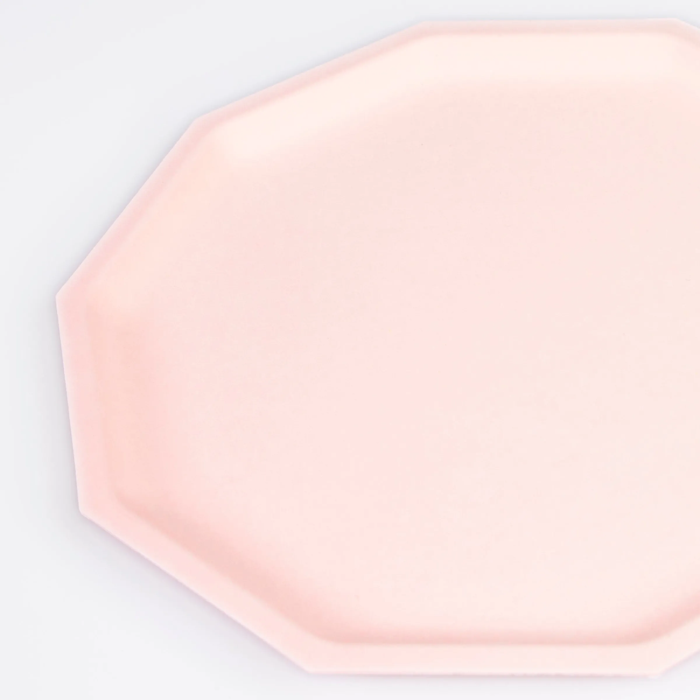 Pink Decagon Compostable Side Plates (x 8)>Meri Meri New