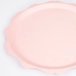 Pink Decorative Edge Compostable Dinner Plates (x 8)><noscript><img width=