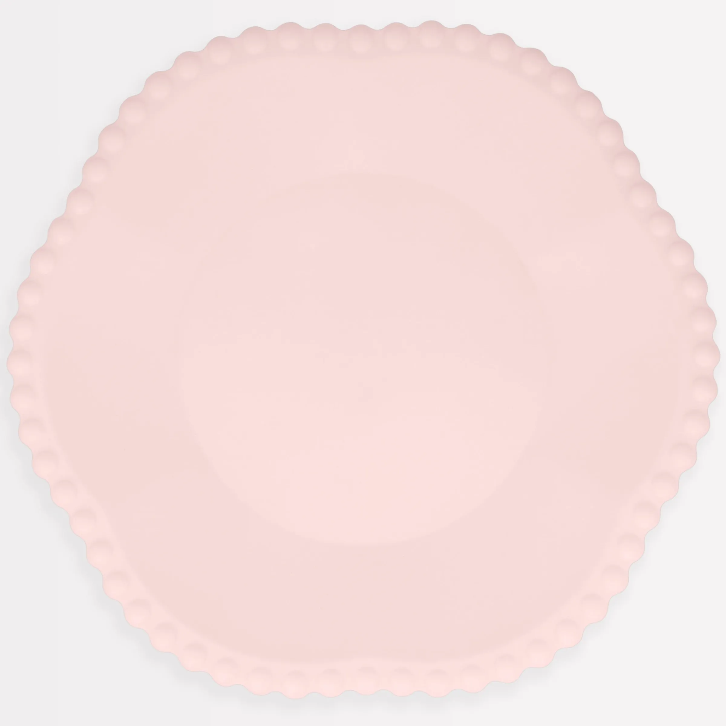 Pink Dot Edged Flower Compostable Dinner Plates (x 8)>Meri Meri Outlet