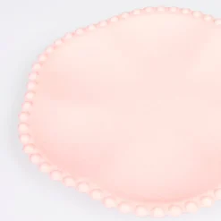 Pink Dot Edged Flower Compostable Dinner Plates (x 8)><noscript><img width=