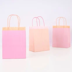 Pink Fringe Party Bags (x 8)>Meri Meri Outlet