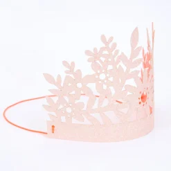 Pink Glitter Party Crowns (x 8)>Meri Meri Outlet