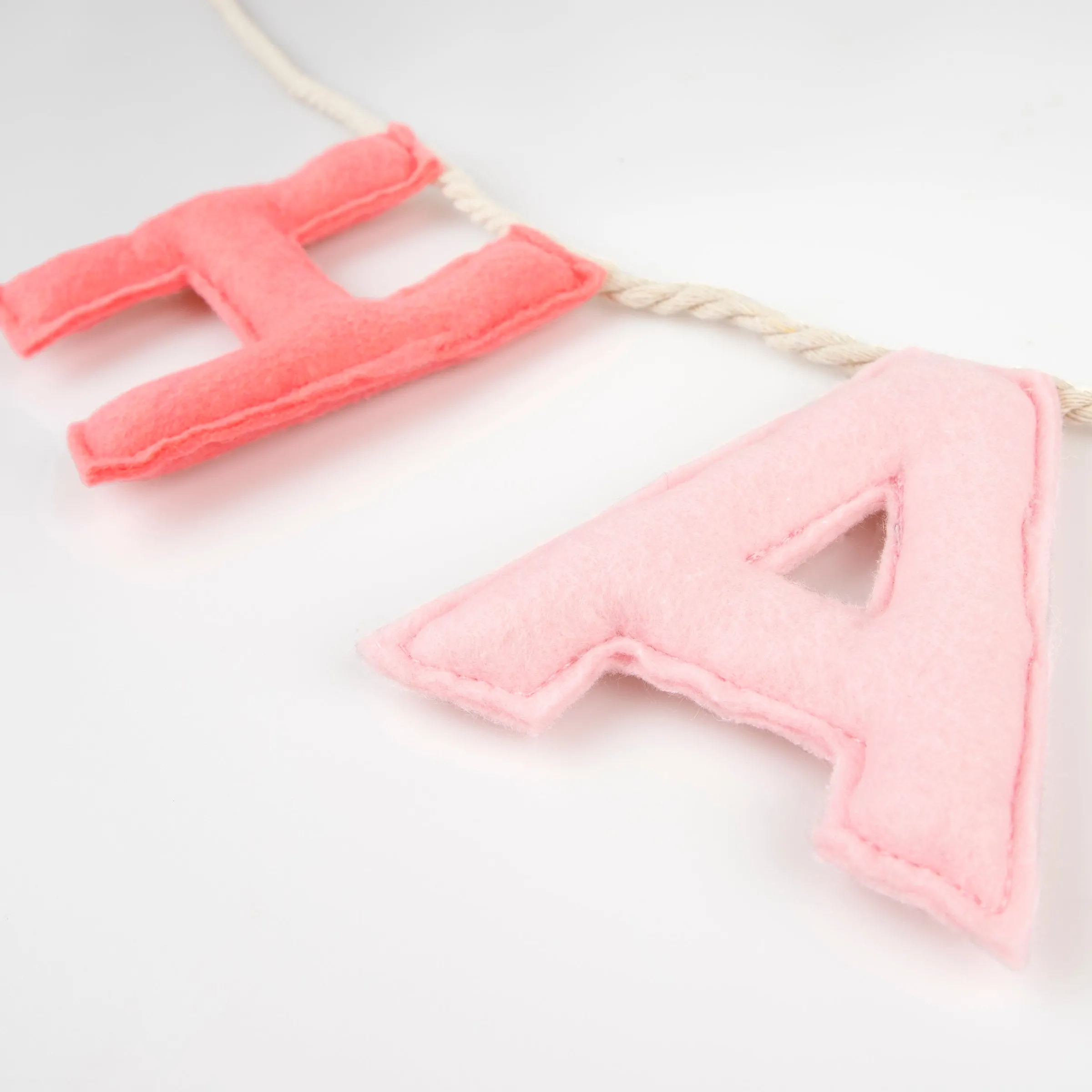 Pink Happy Birthday Felt Garland>Meri Meri Discount