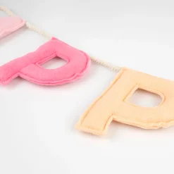 Pink Happy Birthday Felt Garland><noscript><img width=