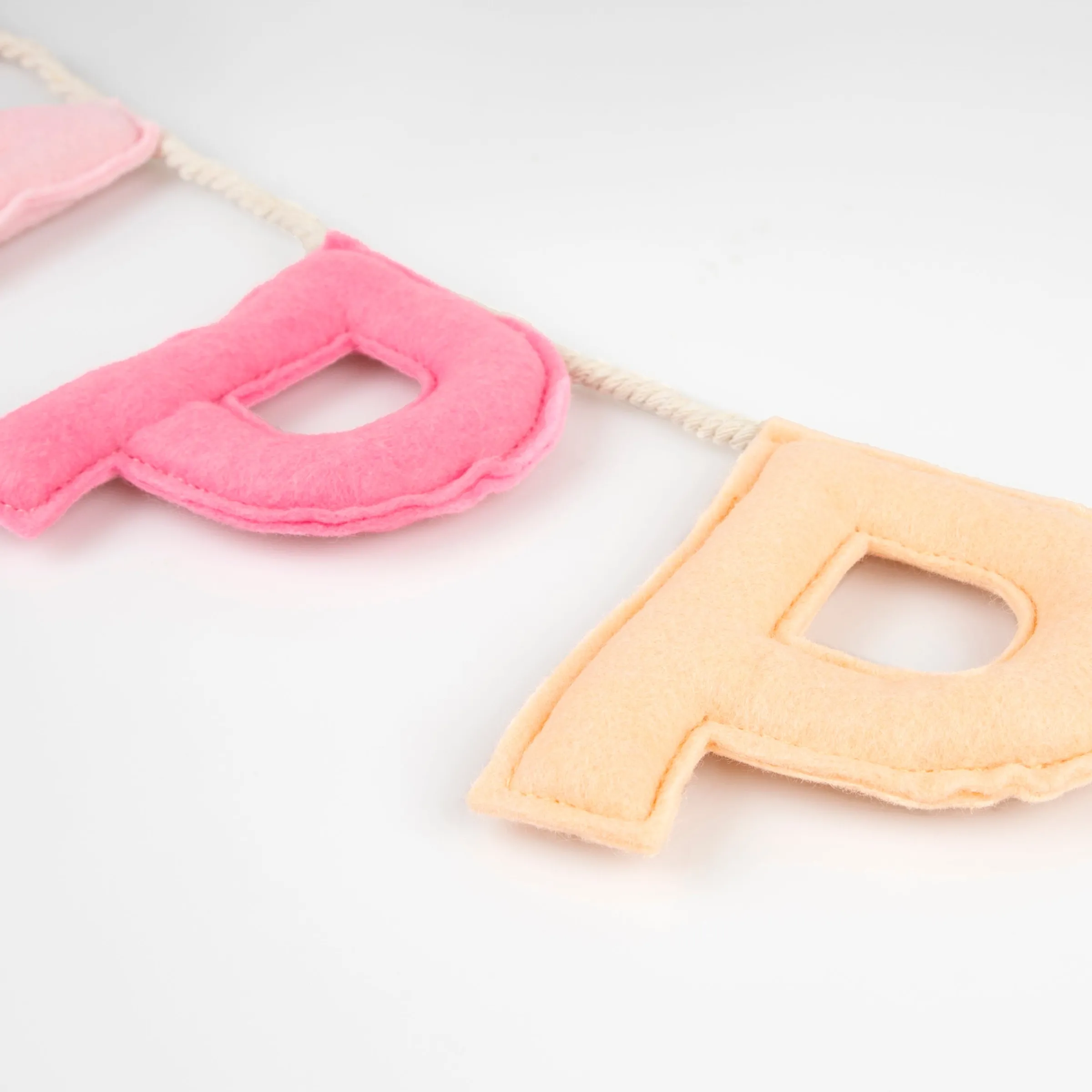 Pink Happy Birthday Felt Garland>Meri Meri Discount