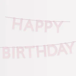 Pink Happy Birthday Garland>Meri Meri Discount