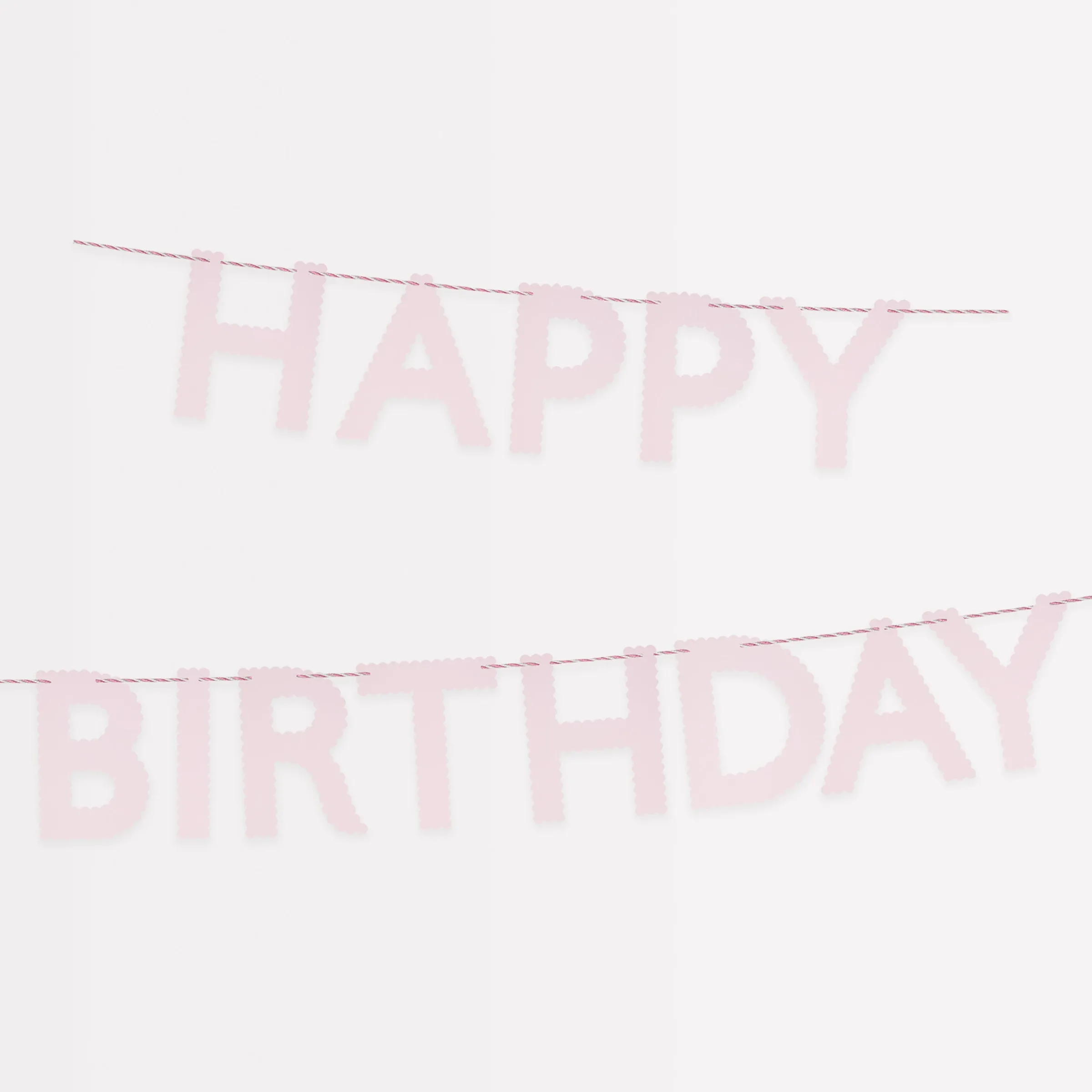 Pink Happy Birthday Garland>Meri Meri Discount