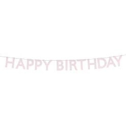Pink Happy Birthday Garland>Meri Meri Discount