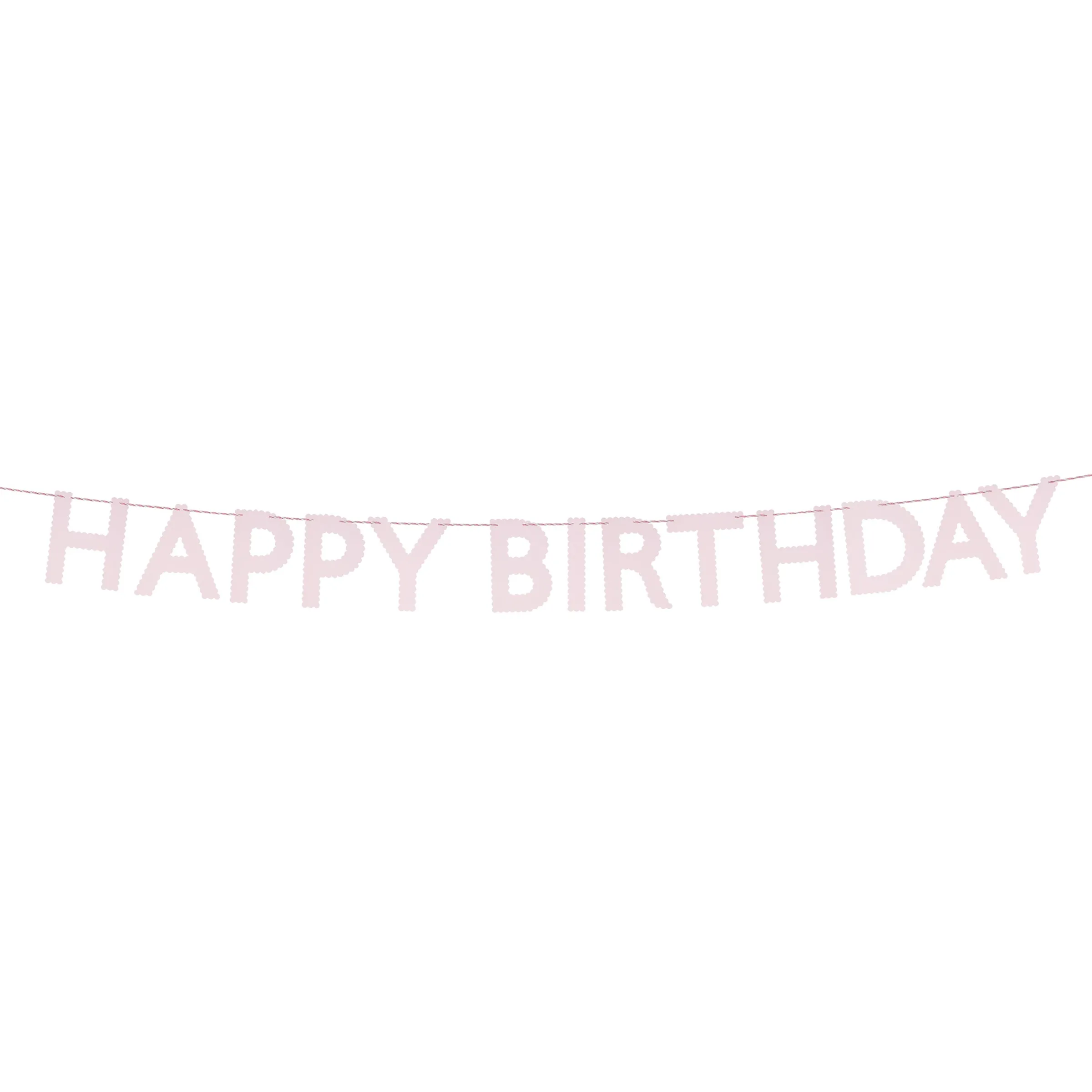 Pink Happy Birthday Garland>Meri Meri Discount