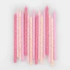 Pink Stars Candles (x 16)>Meri Meri Outlet