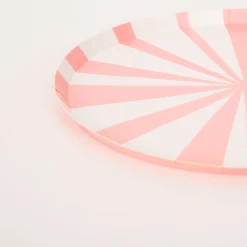 Pink Stripe Side Plates (x 8)><noscript><img width=