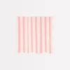 Pink Stripe Small Napkins (x 16)>Meri Meri Clearance