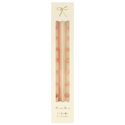 Pink Swirl Taper Candles (x 2)><noscript><img width=