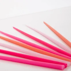 Pink Tall Tapered Candles (x 12)><noscript><img width=
