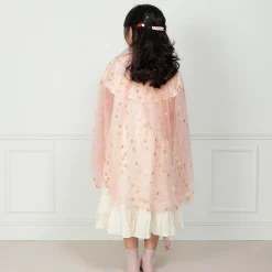 Pink Tulle Star Cape><noscript><img width=