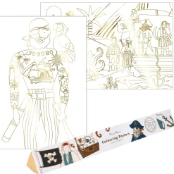 Pirate Coloring Posters (x 2)>Meri Meri Outlet