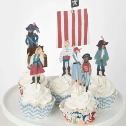 Pirate Ship Cupcake Kit (x 24 toppers)>Meri Meri Fashion