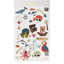 Pirate Tattoo Sheets (x 2 sheets)>Meri Meri Fashion