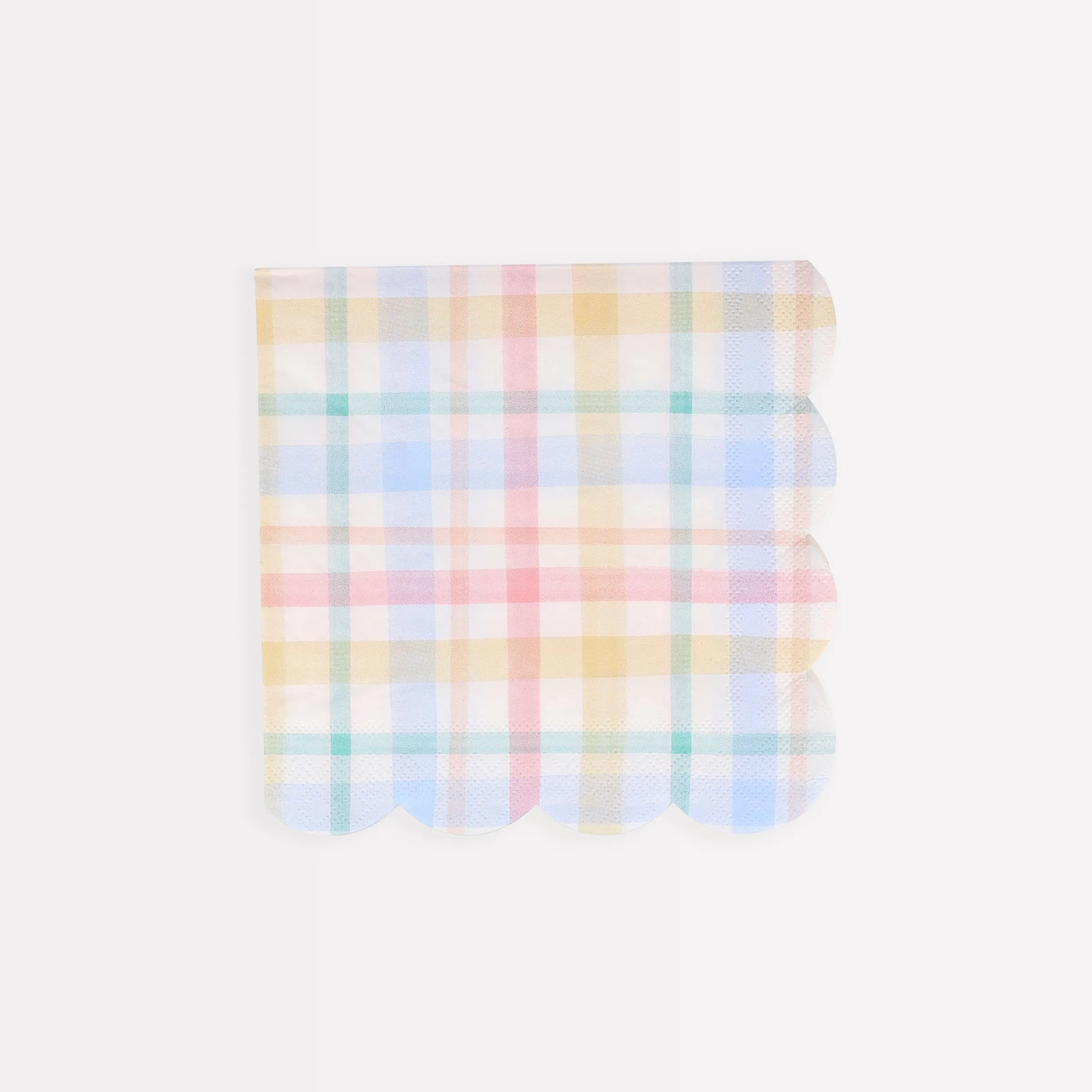 Plaid Pattern Small Napkins (x 16)>Meri Meri Online