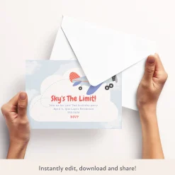Plane Download & Print Invitation><noscript><img width=