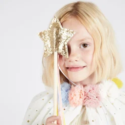 Pom Pom Collar Cape>Meri Meri Hot