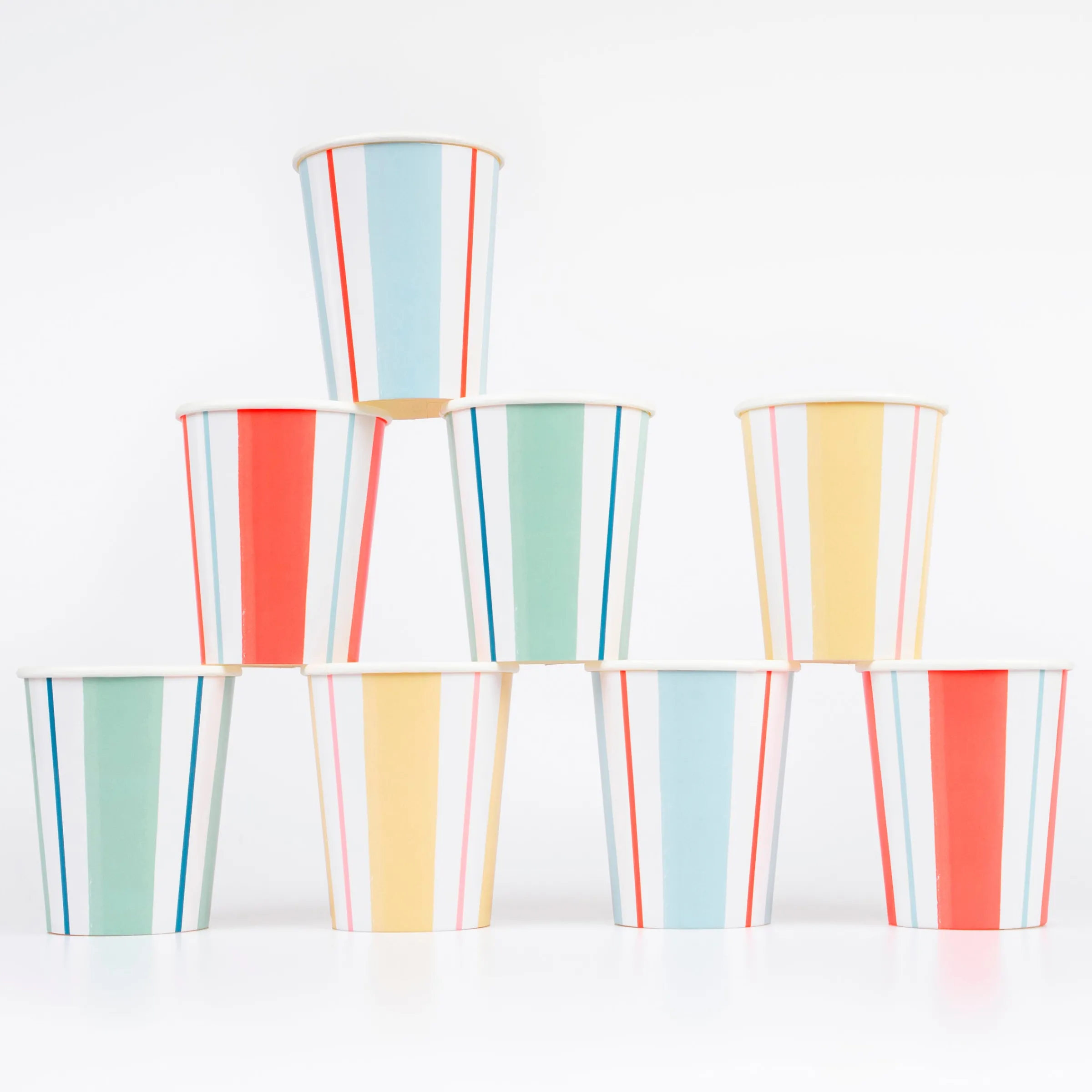 Preppy Stripe Cups (x 8)>Meri Meri Discount