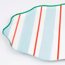 Preppy Stripe Side Plates (x 8)>Meri Meri Clearance
