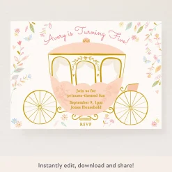 Princess Download & Print Invitation>Meri Meri Fashion