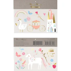 Princess Large Temporary Tattoos>Meri Meri New