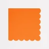 Pumpkin Orange Large Napkins (x 16)>Meri Meri Best