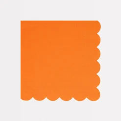 Pumpkin Orange Large Napkins (x 16)>Meri Meri Best