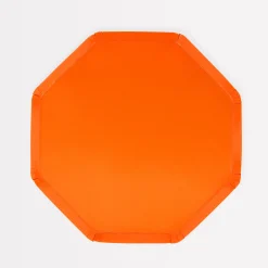 Pumpkin Orange Side Plates (x 8)>Meri Meri Clearance